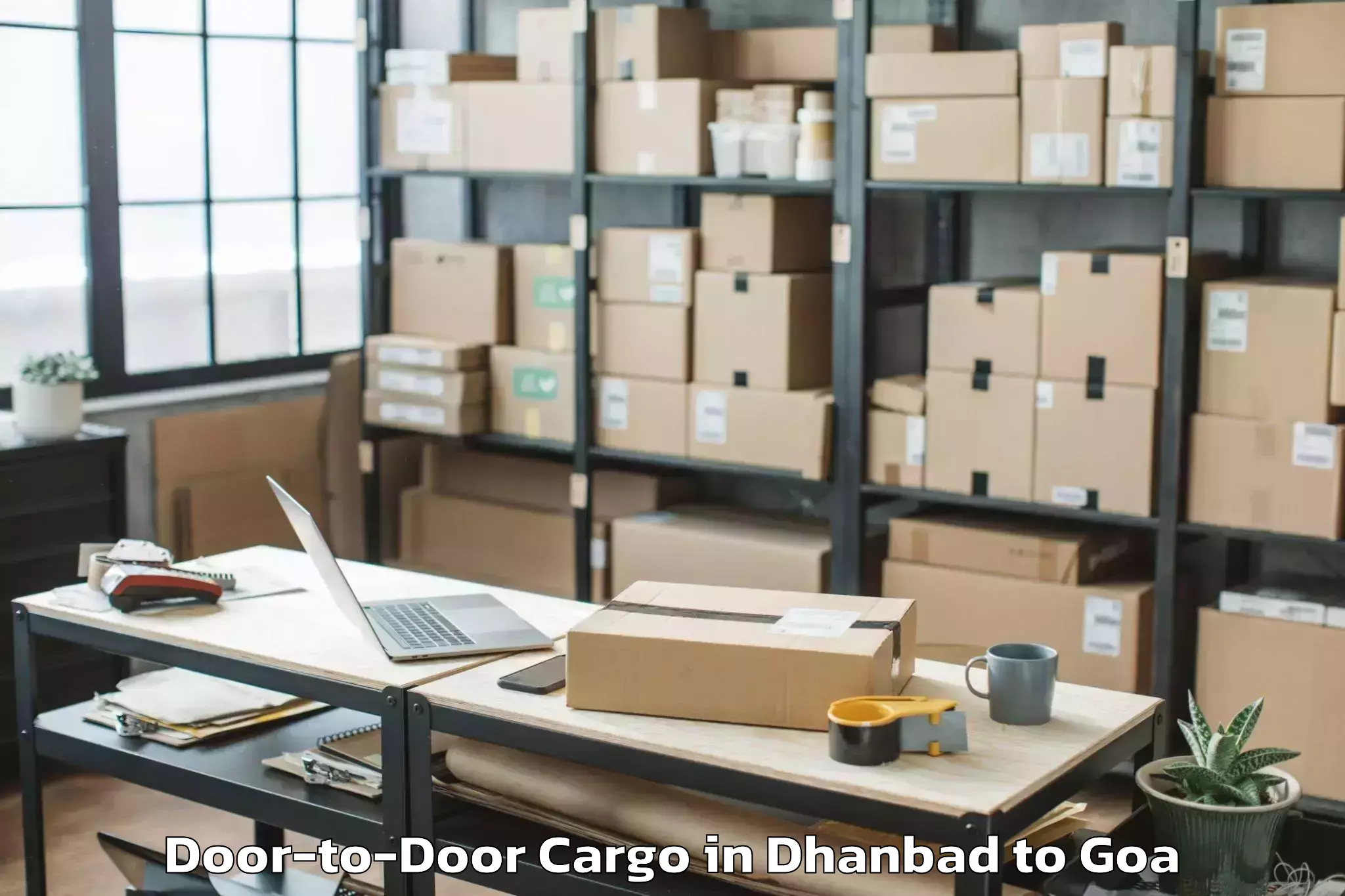 Easy Dhanbad to Canacona Door To Door Cargo Booking